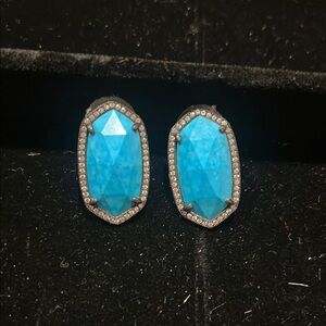 Kendra Scott Blue Turquoise Elsie Earrings